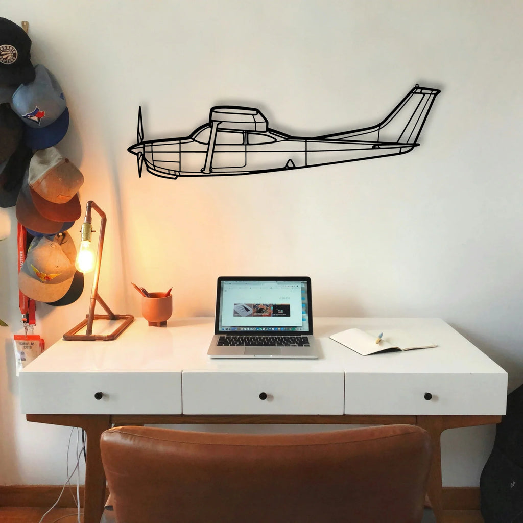 R182 3 Classic Aircraft Silhouette Metal Wall Art - Tinvibe