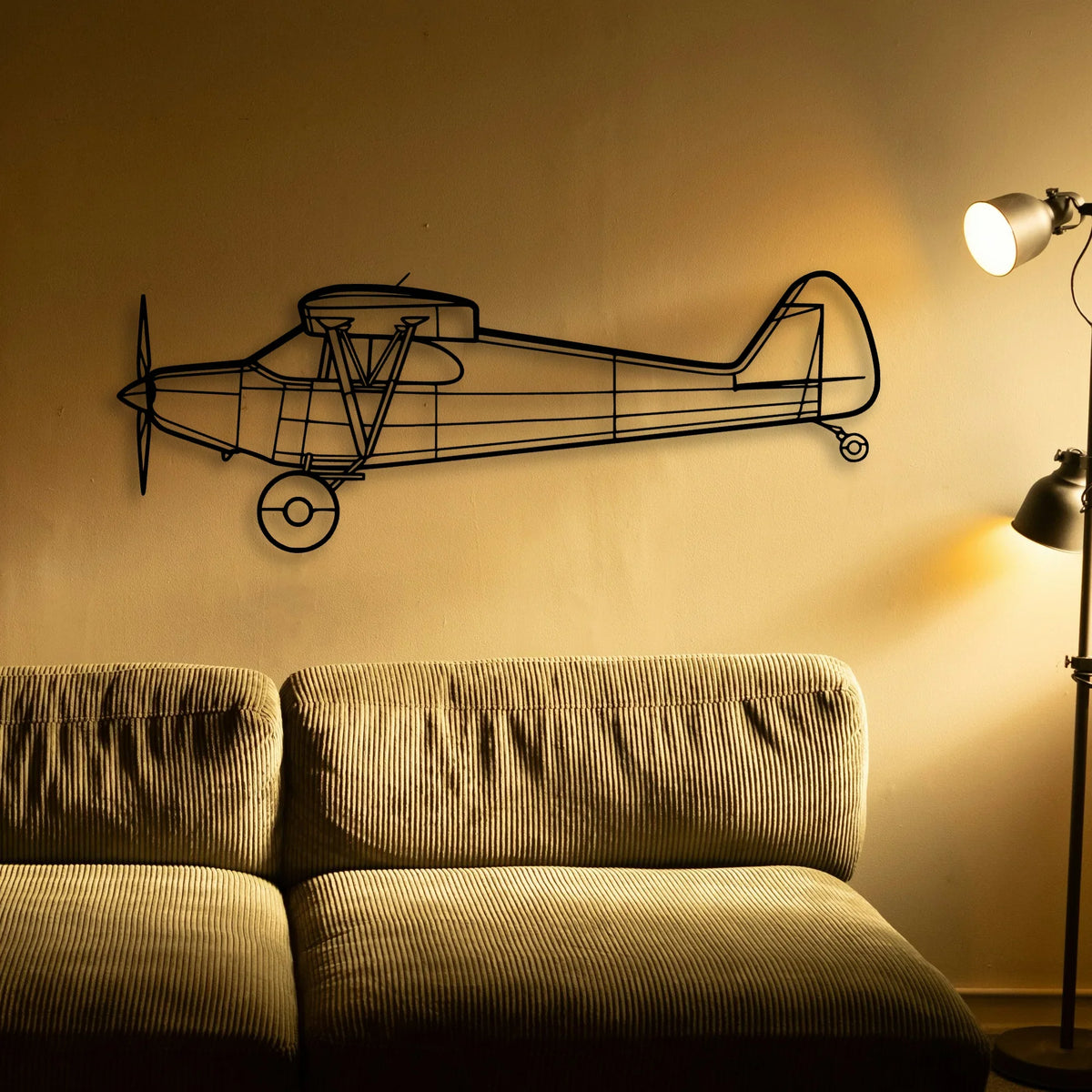 Raf F 4K Phantom Classic Aircraft Silhouette Metal Wall Art - Tinvibe