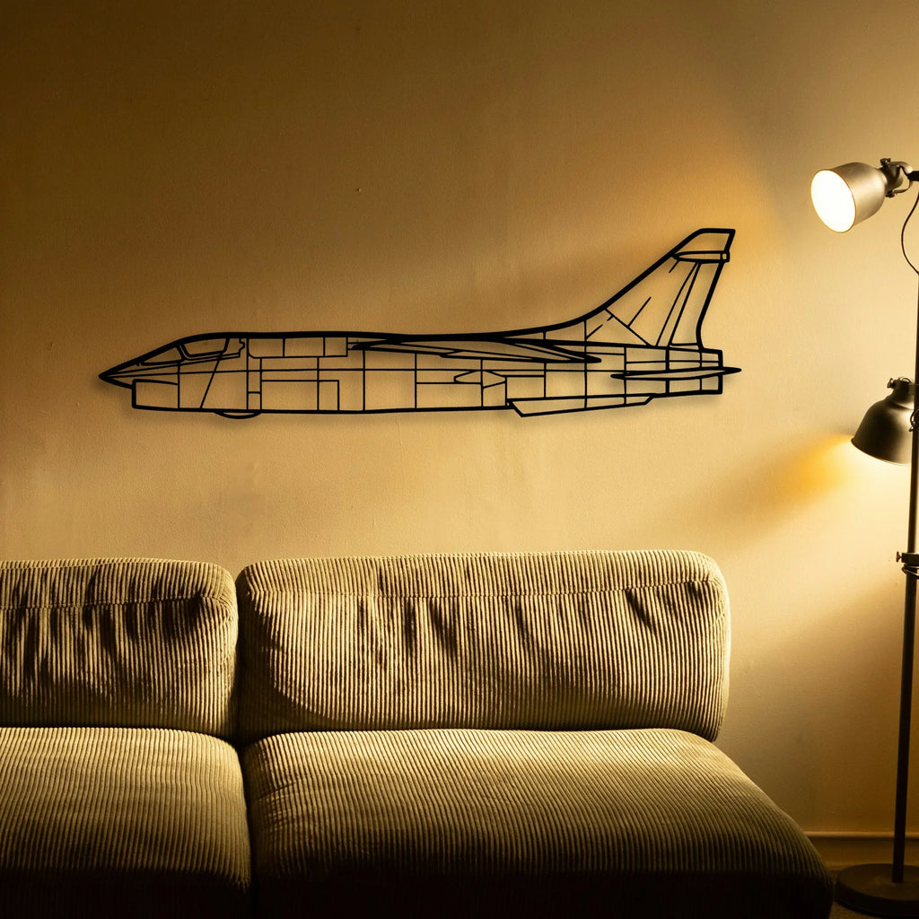 Rf 8G 3 Classic Aircraft Silhouette Metal Wall Art - Tinvibe