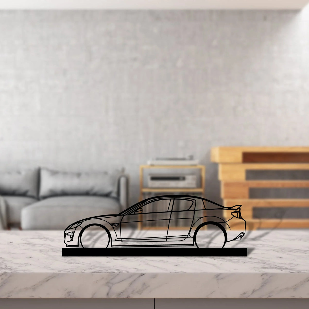 rx8 Silhouette Metal Art Stand - Tinvibe