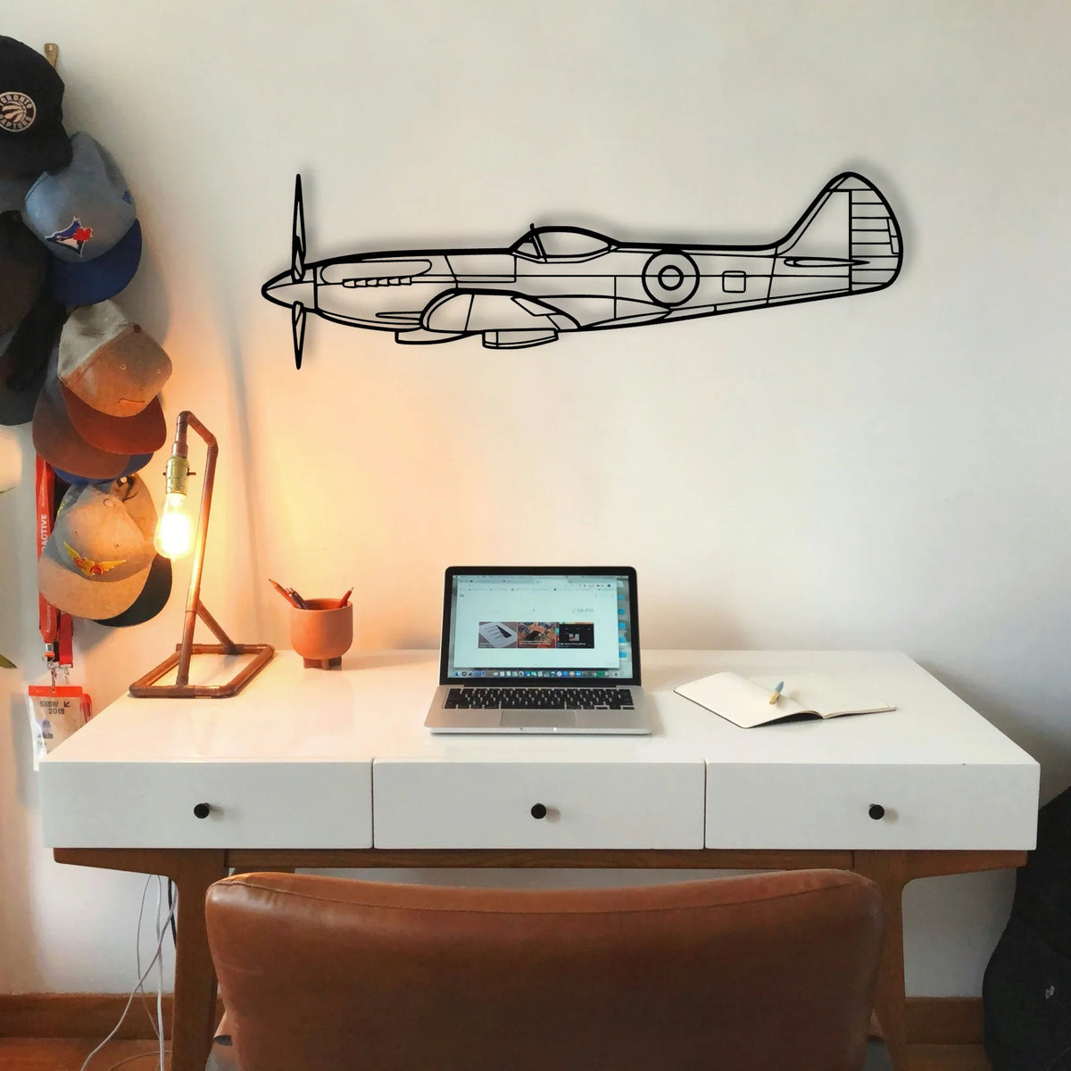 S 2T Classic Aircraft Silhouette Metal Wall Art - Tinvibe