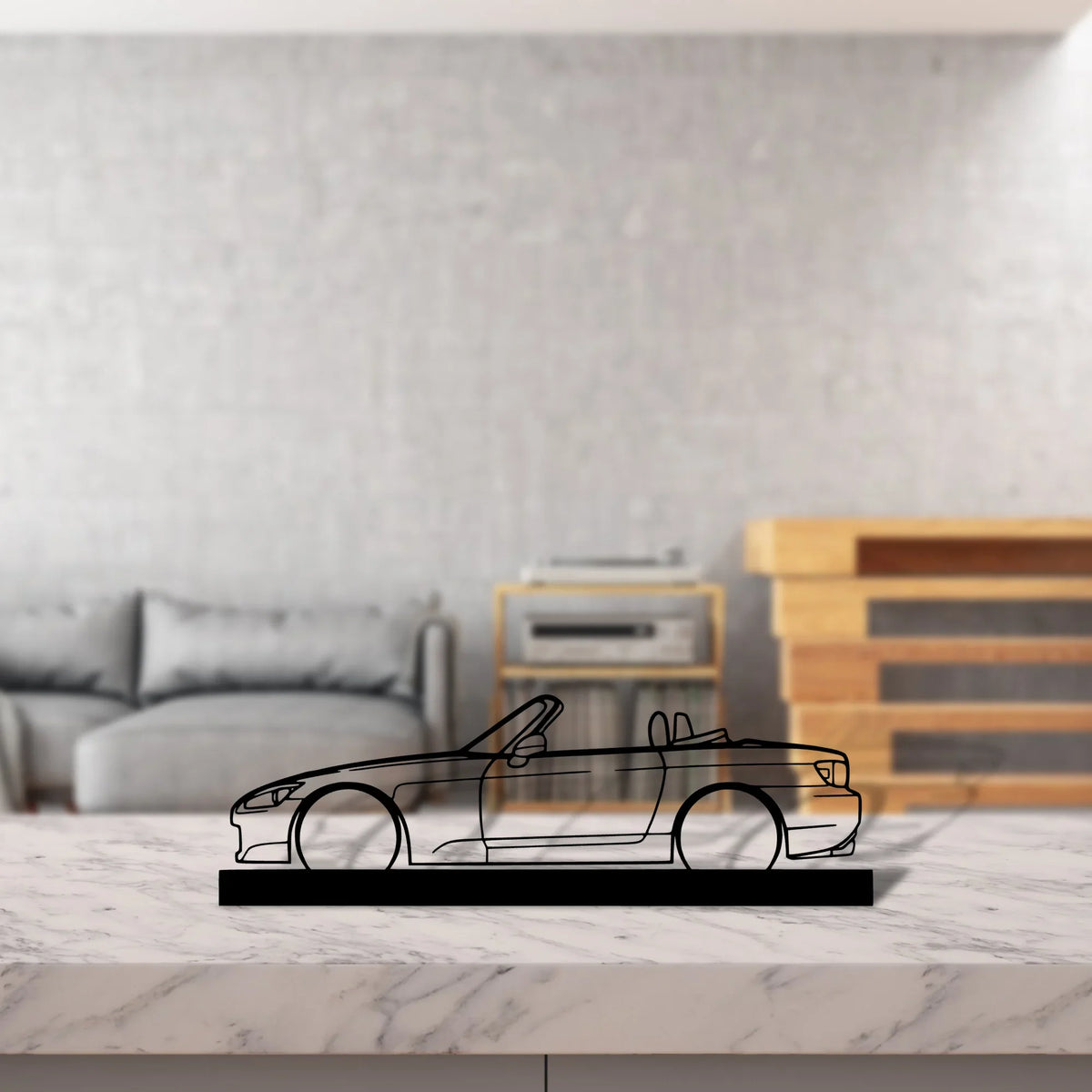 s2000 Silhouette Metal Art Stand - Tinvibe