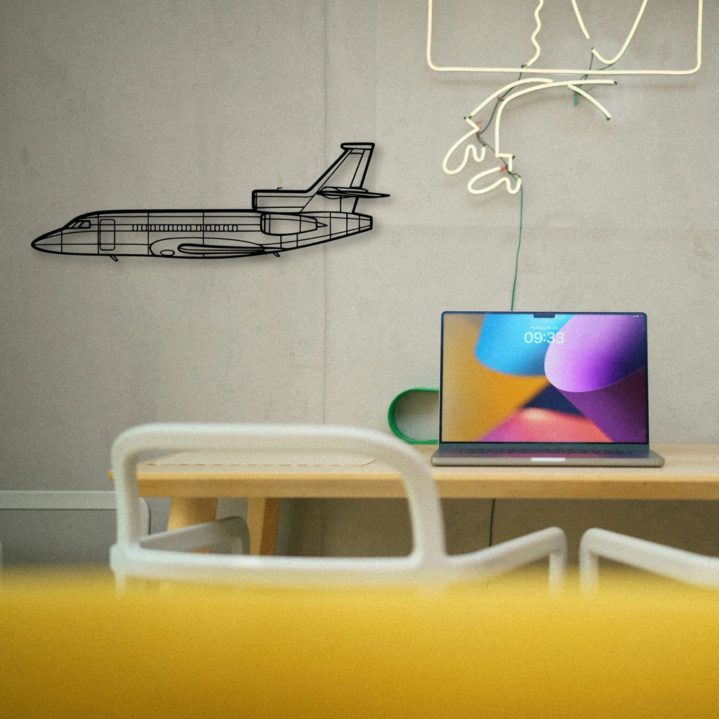 Savage Cruiser Classic Aircraft Silhouette Metal Wall Art - Tinvibe