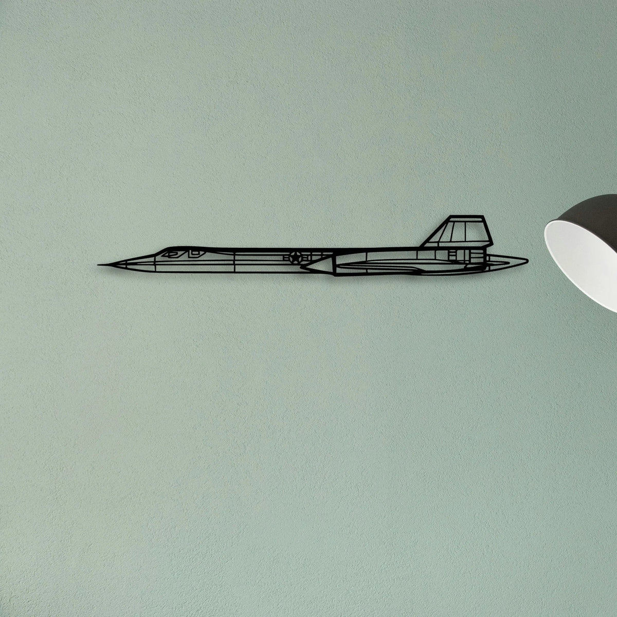 SR71 Blackbird Classic Aircraft Silhouette Metal Wall Art - Tinvibe
