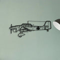 Stuka Ju 87 Classic Aircraft Silhouette Metal Wall Art - Tinvibe
