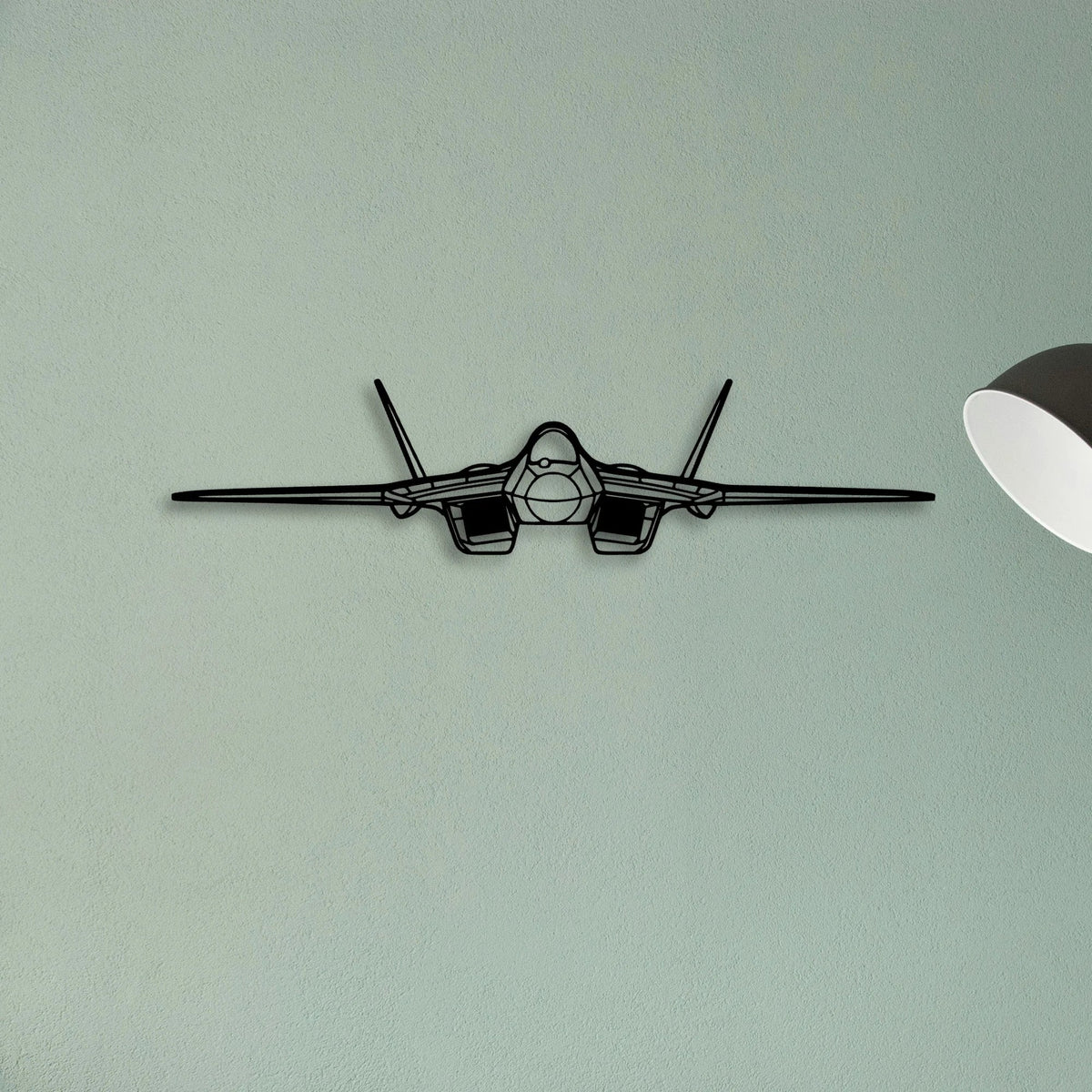 Su 57 Classic Aircraft Silhouette Metal Wall Art - Tinvibe