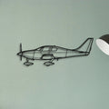 T 6G Texan Classic Aircraft Silhouette Metal Wall Art - Tinvibe