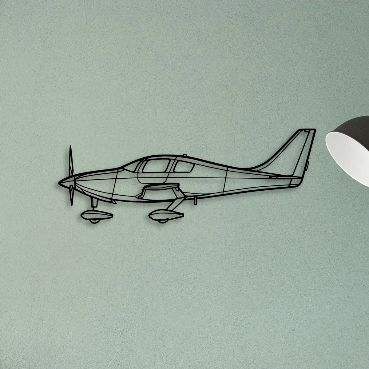 T 6G Texan Classic Aircraft Silhouette Metal Wall Art - Tinvibe