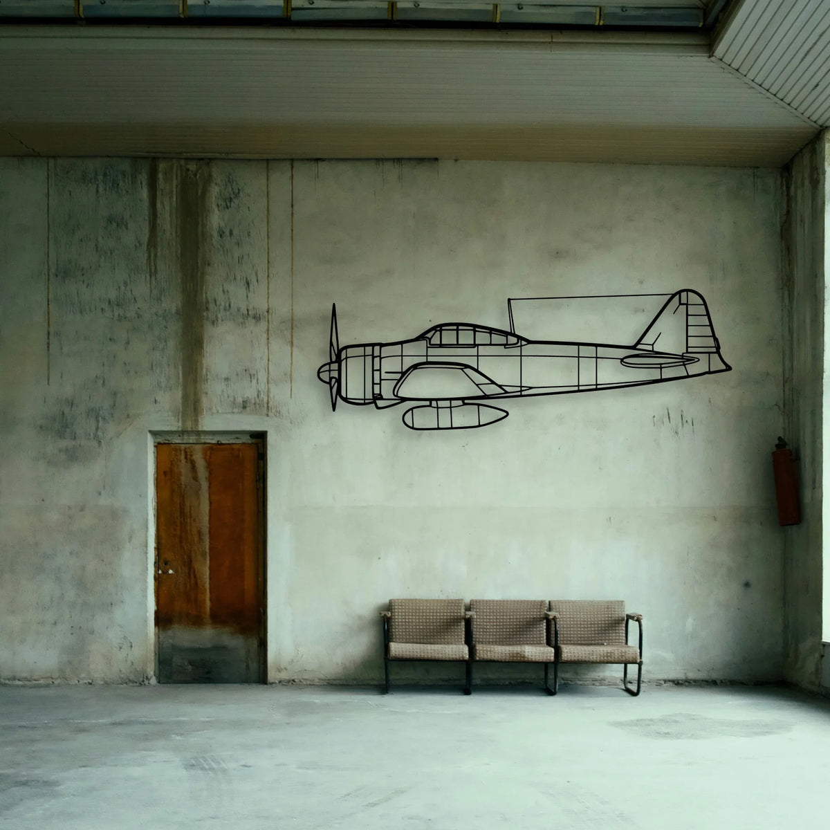 Tbm 700B Classic Aircraft Silhouette Metal Wall Art - Tinvibe