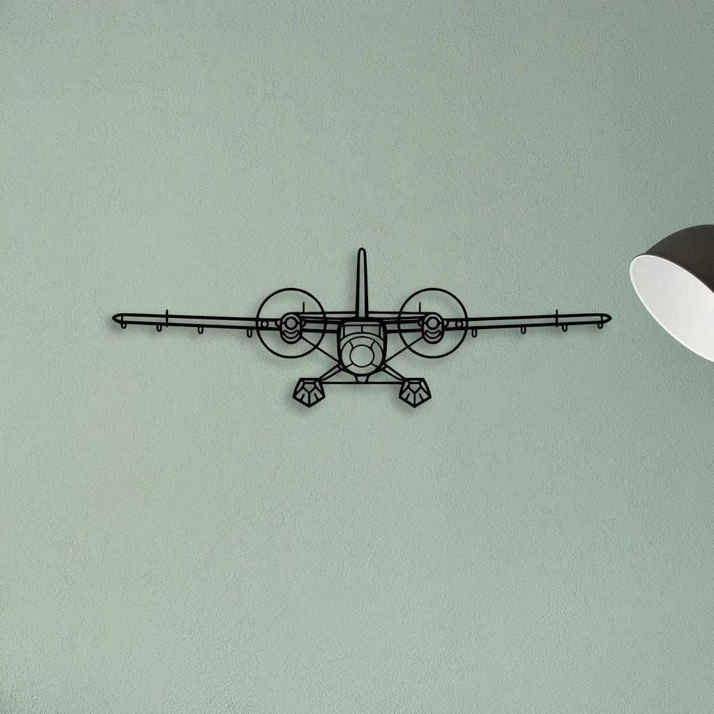 Tbm 850 Classic Aircraft Silhouette Metal Wall Art - Tinvibe