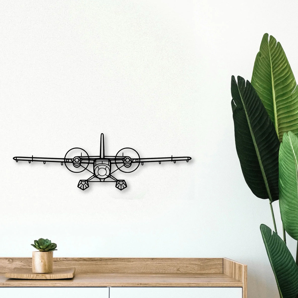 Tbm 850 Classic Aircraft Silhouette Metal Wall Art - Tinvibe