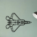 Tornado 2 Classic Aircraft Silhouette Metal Wall Art - Tinvibe