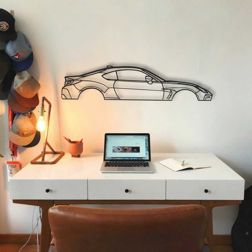 Toyota GR86 Classic Silhouette Metal Wall Art - Tinvibe
