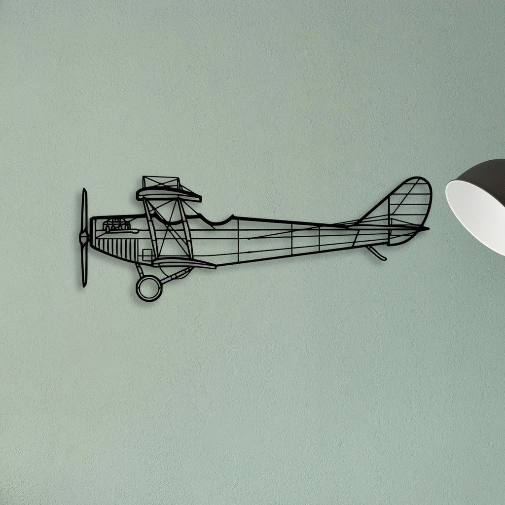 Typhoon Classic Aircraft Silhouette Metal Wall Art - Tinvibe