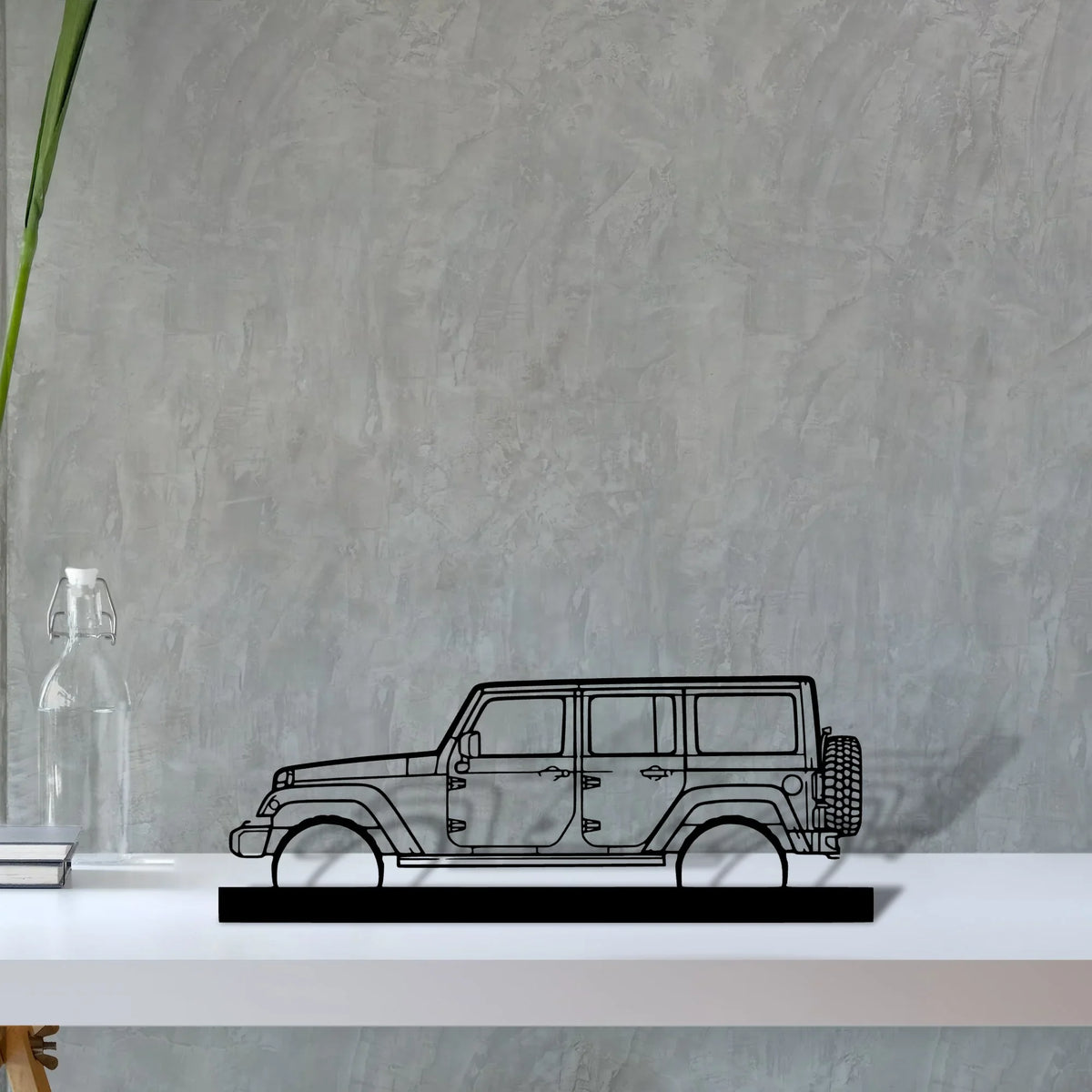 wrangler-2015 Silhouette Metal Art Stand - Tinvibe