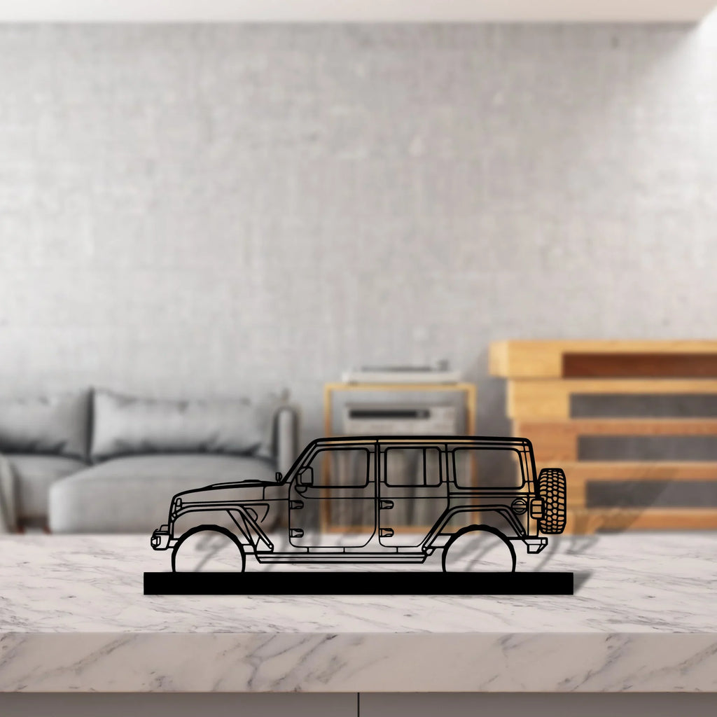 wrangler-2019-2 Silhouette Metal Art Stand - Tinvibe