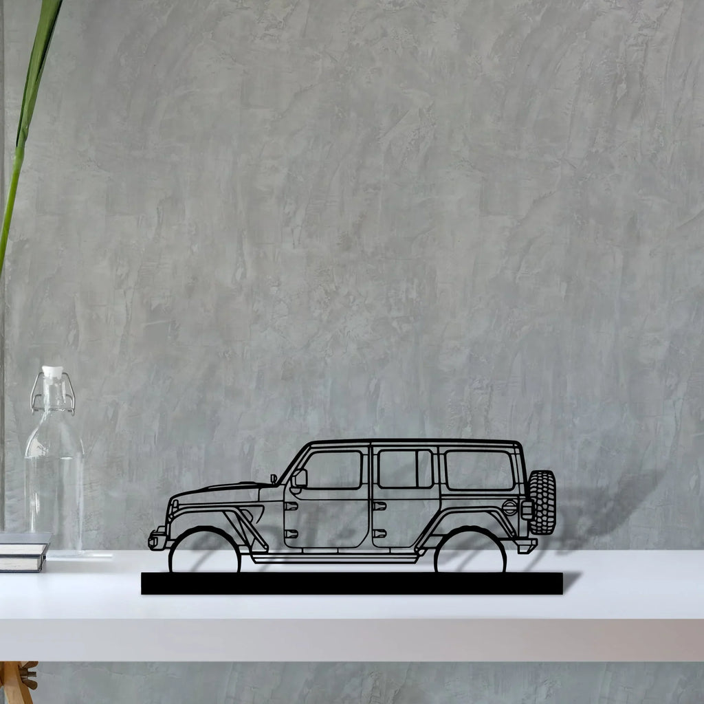 wrangler-2019 Silhouette Metal Art Stand - Tinvibe